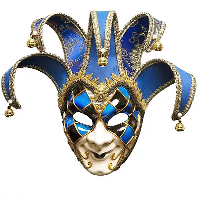 Unisex Mask Durable Painted Stage Clown Easter Halloween Cosplay Masquerade New • £31.24