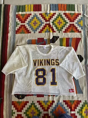 VINTAGE Minnesota Vikings Jersey Mens XXl Sand Knit MacGregor NFL 80s 70s • $125