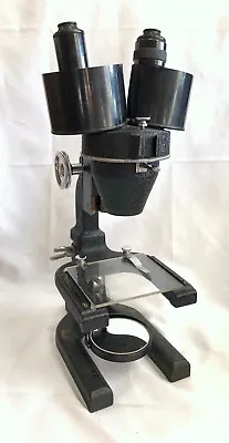 Vintage AO Spencer Binocular Microscope Mid Century 3.4 1.7x Opticals Nice • $70