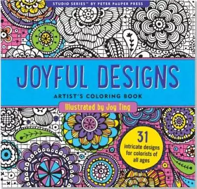 Joyful Designs Adult Coloring Book (31 Stress-relieving Designs) (Studio) - GOOD • $4.46