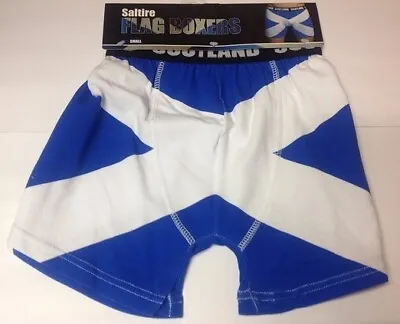 Saltire Boxer Shorts Scottish Gift (Size X-Large) • £14.99
