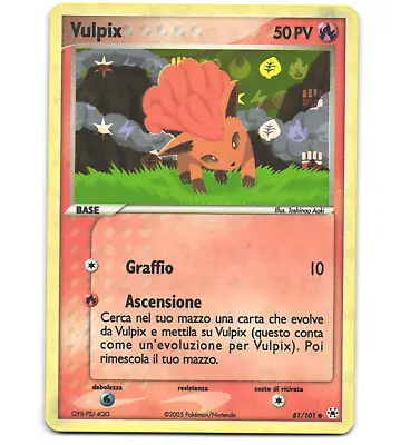 Pokemon 2005 Moderate Play Vulpix Ex Hidden Legends Italian Reverse Holo 81 Card • $7.49