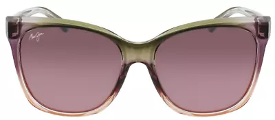 Maui Jim ALEKONA Sunglass Mossy Blush Fade Polarized Rose ST Glass Len RS793-09C • $158