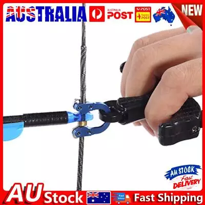 Archery Metal D Loop U Nock Compound Rope Release Bow D Ring With Wrench (Blue) • $8.97