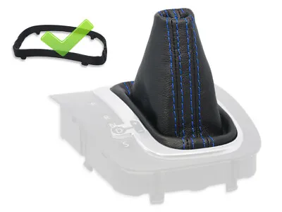 FOR VW GOLF 5 V DSG Automatic GTI GTD R32 GEAR SHIFT BOOT GAITER S.BLUE + FRAME • $35.99