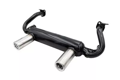 Empi 3418 2 Tip Exhaust System -1 3/8 Black W/ Chrome Tips - Vw Bug Baja Ghia • $208.99