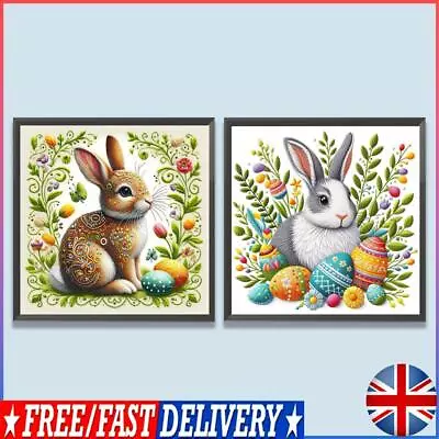 5D DIY Full Round Drill Diamond Painting Egg Rabbit Kit Home Decor Art Craft #F • £6.94