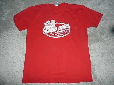 Mario Bros Stretch Cotton Red T Shirt Size Large • £2.75