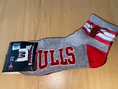 Unk Nba Chicago Bulls Mens Quarter Cut Socks Size 6-12 Nwt 3 Pack • $19.95