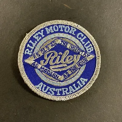 Vintage Riley Australia Motor Club Embroidered Patch Automobile Motorcycle • $25