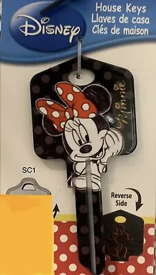 $7.49 • Buy Minnie Mouse Shape  Key Blank House Key SC1 Schlage 3D Painted Key Blank