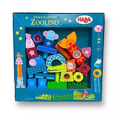 Haba Zoolino Multi-Color Wooden Building & Stacking Blocks • $15.30