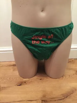 Men's Christmas Thongs Jingle All The Way! Underwear Brand New Large • £5.99