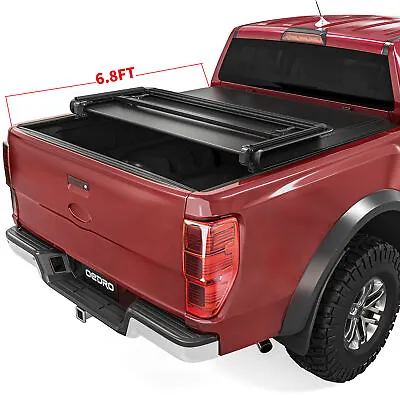 OEDRO 6.8ft Soft 3-fold Tonneau Cover For 1999-2024 Ford F-250 F-350 Superduty • $189.99