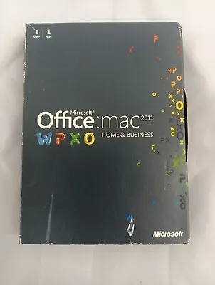 Used Microsoft Office Mac 2011 DVD Home & Business  WPXO W/ 1 User CD Key • $17.99