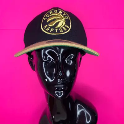 Mitchell & Ness Toronto Raptors Black Tan Gold Embroidered Logo Snapback Hat • $12.97