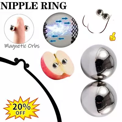 5mm Nipple Bar Magnetic Rings Non Piercing Fake Sexy Jewelry2024 • $0.99