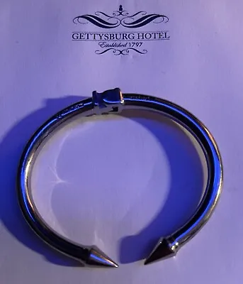 Vita Fede Made In Italy M Silver Tone Titan Ultra Mini Bangle Bracelet 6.5  • $40