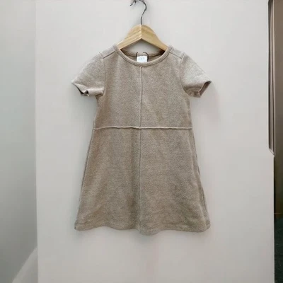 $16 • Buy NWOT Zara Taupe Baby Doll Dress, Size 6