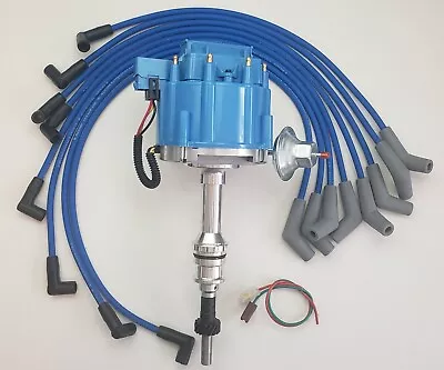 FORD 5.8L 351W EFI Fuel Injection To Carb Conversion BLUE HEI Distributor +WIRES • $149.99