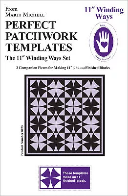 Marti Michell Perfect Patchwork Template Winding Ways 11  3/Pkg • $21.98