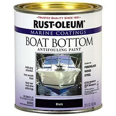 Rust-Oleum Available 207012 Marine Flat Boat Bottom Antifouling Paint 1-Quart • $77.09