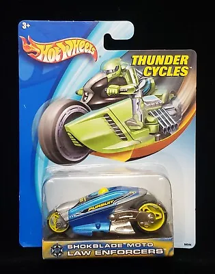 Hot Wheels Thunder Cycles Shokblade Moto Law Enforcers ** VINTAGE 2003 ** • $8