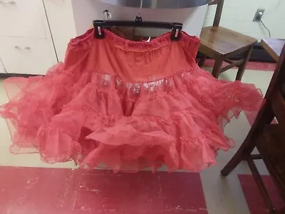 VTG Jacques Originals Red Square Dance Petticoat Skirt  • $35