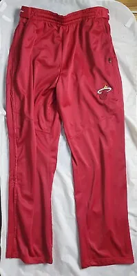 Miami Heat Pants Men's Size XL Zipaway Full Leg Zip Track Warm Up Practice NBA  • $27.99