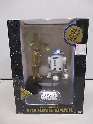 1995 Thinkway Toys Star Wars Electronic Talking Bank C-3PO And R2-D2 • $29.99