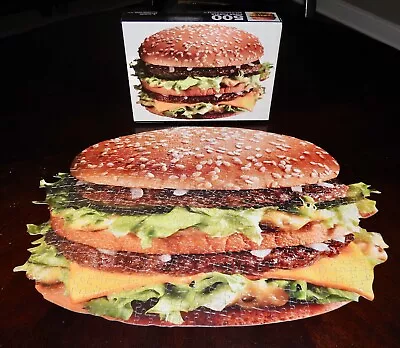 McDonalds Big Mac Shaped Puzzle 500 Piece Vintage Rare - Complete See Photos! • $19.99