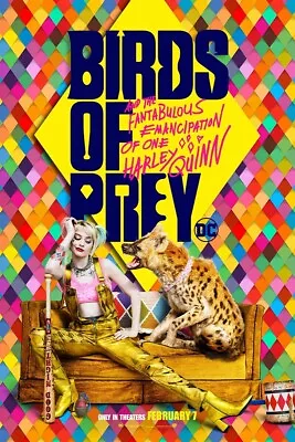 Birds Of Prey - Poster Harley Quinn Movie DC Comics 18x12  36x24  Art Film Print • $19.69