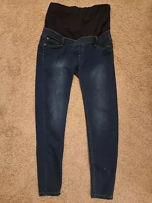 Dark Blue Maternity Jeggings - Size 14 - Regular Fit - Good Condition  • £11