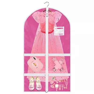 37 Kids Costume Garment Bag With 4 Zipper Pockets Girls Dance Costume Cover B... • $21.69