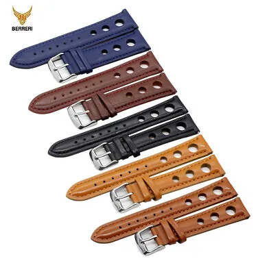 Genuine Leather Watch Strap Handmade Vintage Thick Band 18mm 20mm 22mm 24mm US • $11.95