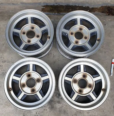 JDM Enkei Racing 5 Spoke Monoblock 13  Rims Wheels For Ae86 Ta22 Datsun Ke70 • $1290.15