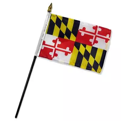 Wholesale Lot Of 12 State Of Maryland 4 X6  Desk Table Stick Flag • $13.99