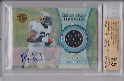 2011 Gold Standard Mark Ingram Gold Leaf Rookies Jersey AUTO! GEM MINT! 31/50!  • $74.99