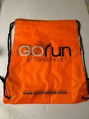 New!! Drawstring Bag - Go Run • $8.99