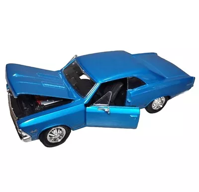 Maisto 1:24 Diecast Car 1966 Chevrolet Chevelle SS 396 Blue Metallic • $17.95