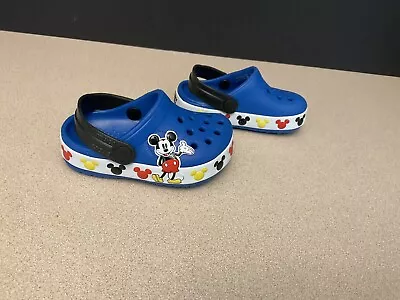 New! Toddler Crocs Mickey Mouse Slip On Clogs. Size 4C. Awesome Clogs!!! • $36