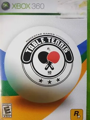 Table Tennis Xbox 360 Kids Rockstar Presents Ping Pong Sports Complete CIB Works • $4.95