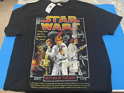 Star Wars Return Of The Jedi Est.1983 Mens Black T-shirt Size Large Nwt. • $19.99