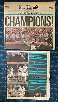 1997 Florida Marlins World Series Champions Miami Herald Newspaper Final • $19.99