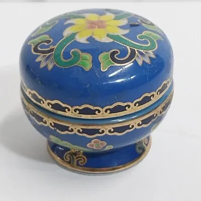 Rare Find Vintage Delprado Collection Hand Finished Porcelain Pill Box • $32.99