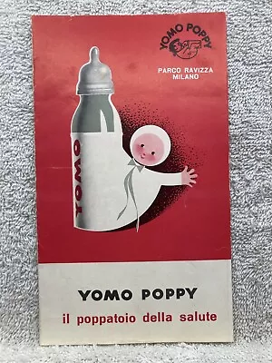 1960s Baby Bottle System Italian Yomo Poppy Ravizza Park Milan The Health Feeder • $10.29