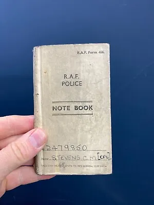 Old Used Raf Police Main Guardroom Notebook-1950 • £20