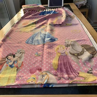 £0.99 • Buy Disney Princess Girls Lined Bedroom Curtains, Handmade Suncaval Design Material