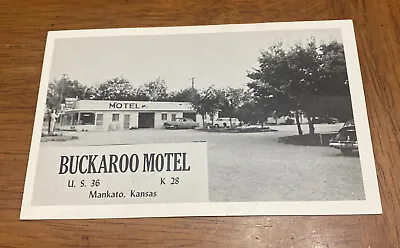 Buckaroo Motel Mankato Kansas Original Postcard PC Unused • $1.75