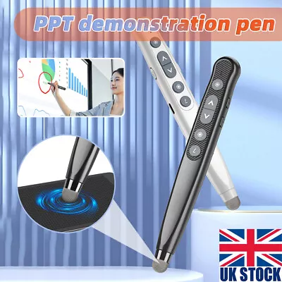 USB Powerpoint Clicker Pointer Presenter Remote PPT Touch Screen Stylus Pen UK • £13.65